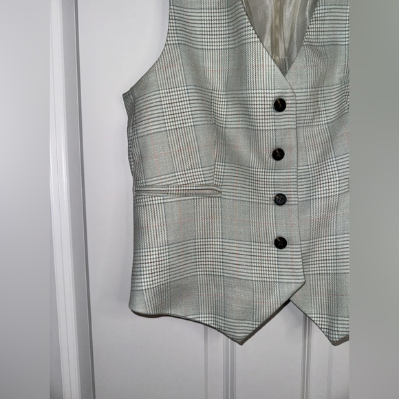 Zara Structured Plaid Vest - Picture 6 of 15